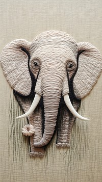 Cute mammoth elephant wildlife animal.