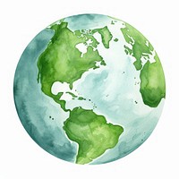 Earth drawing planet globe. AI generated Image by rawpixel.