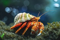 Hermit crab underwater seafood animal.
