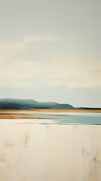  A coast of Scotland painting nature tranquility. 