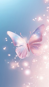 Minimal butterfly dreamy wallpaper outdoors nature flower.