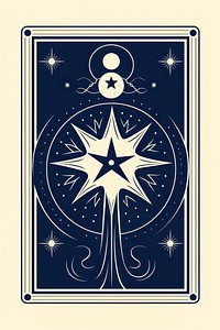 A tarot card with Esoteric mystical element symbol illuminated creativity. AI generated Image by rawpixel.