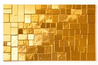 Rectangle gold backgrounds wall.