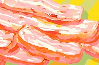 Bacon backgrounds cartoon food.
