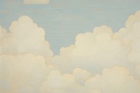 Cloud wallpaper painting outdoors nature. AI generated Image by rawpixel.