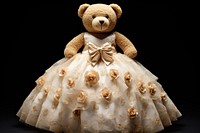 Teddy Bear dress fashion wedding.