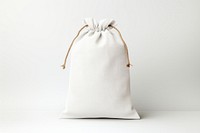 White sack bag handbag white background accessories.