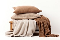 A bed pillow and a blanket furniture cushion linen. 