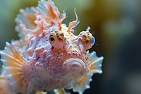 Psychedelic frogfish underwater outdoors animal.