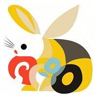 Rabbit animal mammal insect. AI generated Image by rawpixel.