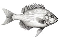  Fish drawing animal sketch. AI generated Image by rawpixel.
