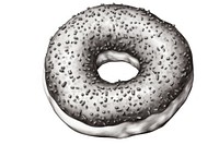  Donut bagel food confectionery. AI generated Image by rawpixel.