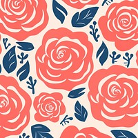 Rose pattern backgrounds inflorescence.