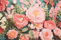 Roses garden backgrounds painting pattern.