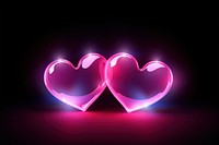 PNG Abstract light heart night. 