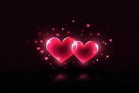 PNG Abstract light night heart. AI generated Image by rawpixel.