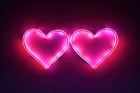 PNG Light heart neon abstract. AI generated Image by rawpixel.