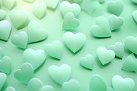 Pastel light green neon hearts copyscape backgrounds turquoise abundance. AI generated Image by rawpixel.