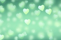 Pastel light green neon hearts copyscape backgrounds defocused abstract. AI generated Image by rawpixel.