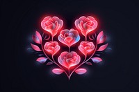 PNG Pattern light heart pink. AI generated Image by rawpixel.