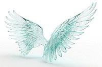 Angle wing icon angel bird white background.