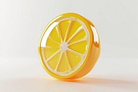 Lemon icon fruit wheel plant.