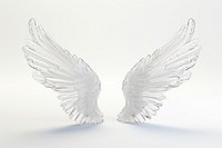 Wings angel white white background.
