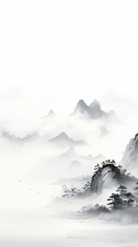 Mountain backgrounds nature fog.