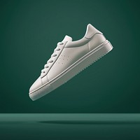 Sneaker shoe  footwear green green background.