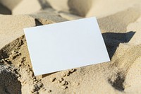 Business card sand outdoors nature.