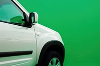 SUV  vehicle wheel green.