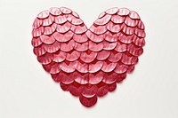 Pink heart creativity pattern circle.