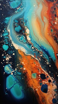 Acrylic pouring art abstract painting backgrounds.