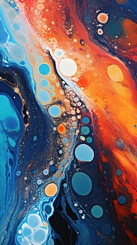 Acrylic pouring art abstract painting pattern.