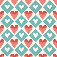 Heart pattern backgrounds repetition. AI generated Image by rawpixel.