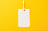 Label tag  yellow yellow background technology.