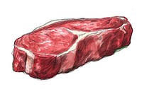 Raw meat steak beef food.