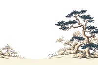 Chinese tree sketch plant tranquility.