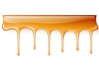 Dripping syrup line white background accessories.