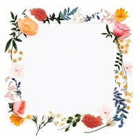 Flowers pattern frame plant. AI generated Image by rawpixel.