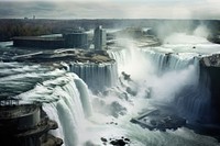 Niagara falls architecture waterfall landscape.