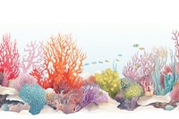 Colorful coral reef aquarium outdoors nature.