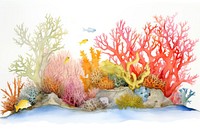 Coral reef aquarium outdoors nature.