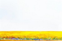 Yellow field backgrounds landscape grassland.