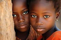 African kids child skin togetherness.