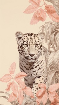 Wallpaper on leopard wildlife drawing animal.