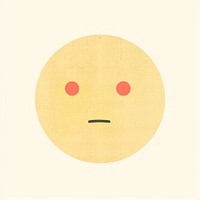 Sad face emoji anthropomorphic astronomy emoticon.