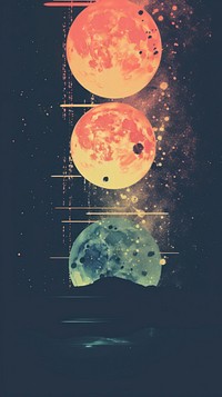 Wallpaper moon phase astronomy space night.