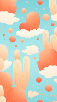 Wallpaper cactus outdoors pattern backgrounds.