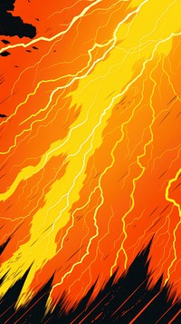 Wallpaper lightning outdoors lava fire.